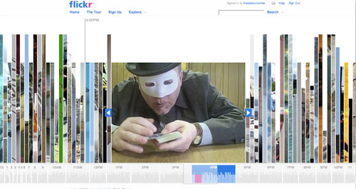 Flickr Clock