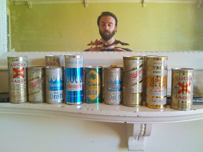 Vintage Beer Cans Found In Wall of 301 Webster