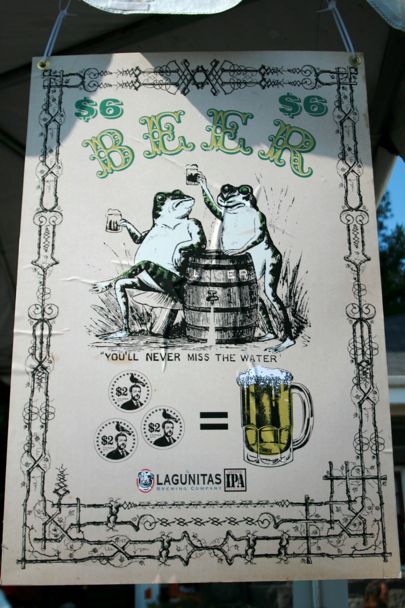 Steampunk beer sign with Lagunitas IPA