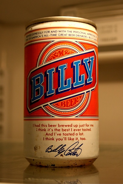 Unopened can of Billy Beer