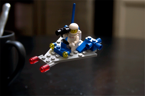 Brick Bang: Classic LEGO Spaceman Animated Gif